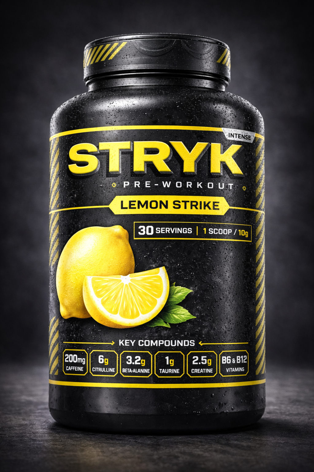 STRYK Pre-Workout — Lemon Strike | 30 Servings